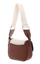 DKNY Mari Flap Shoulder Bag M Natural / Saddle
