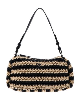 DKNY Remy Top Zip Shoulder Bag Blk / Natural