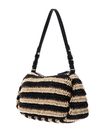 DKNY Remy Top Zip Shoulder Bag Blk / Natural