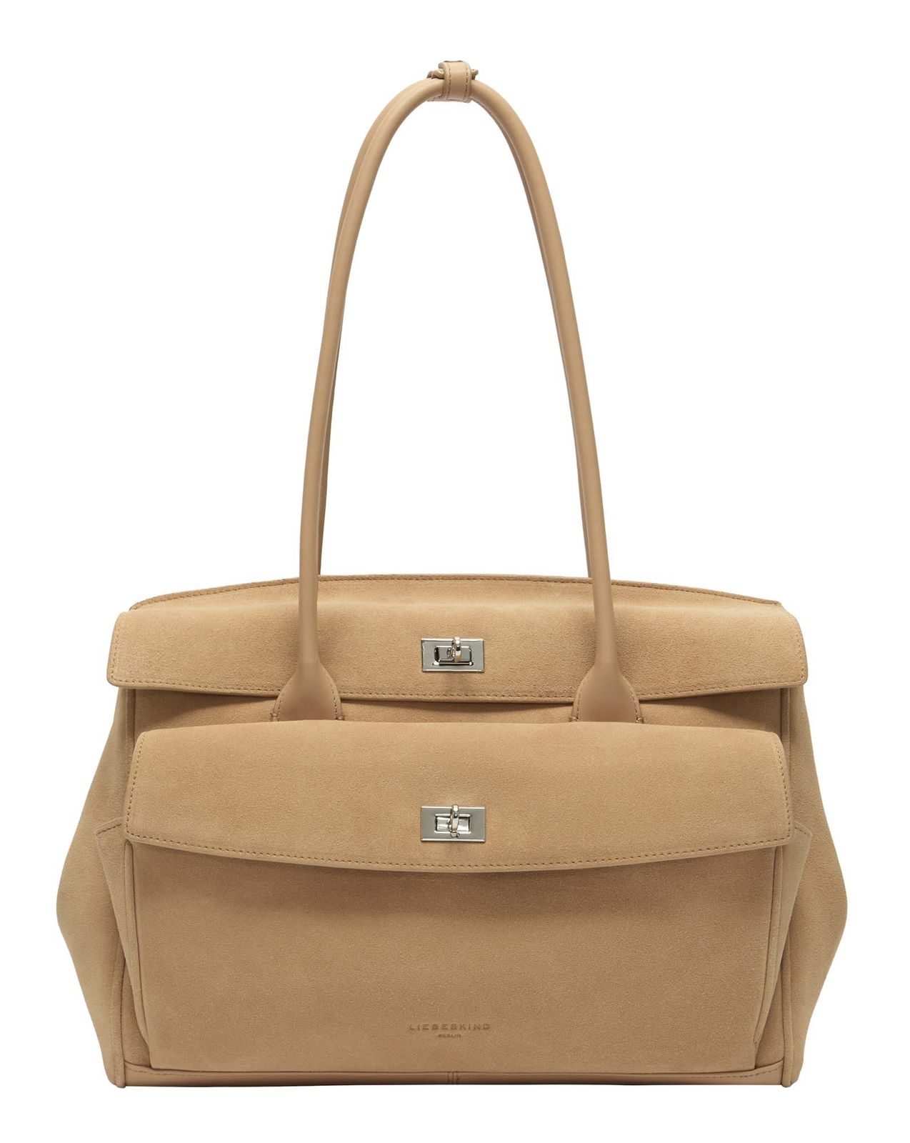 LIEBESKIND BERLIN Satchel Bag Light Tan Suede