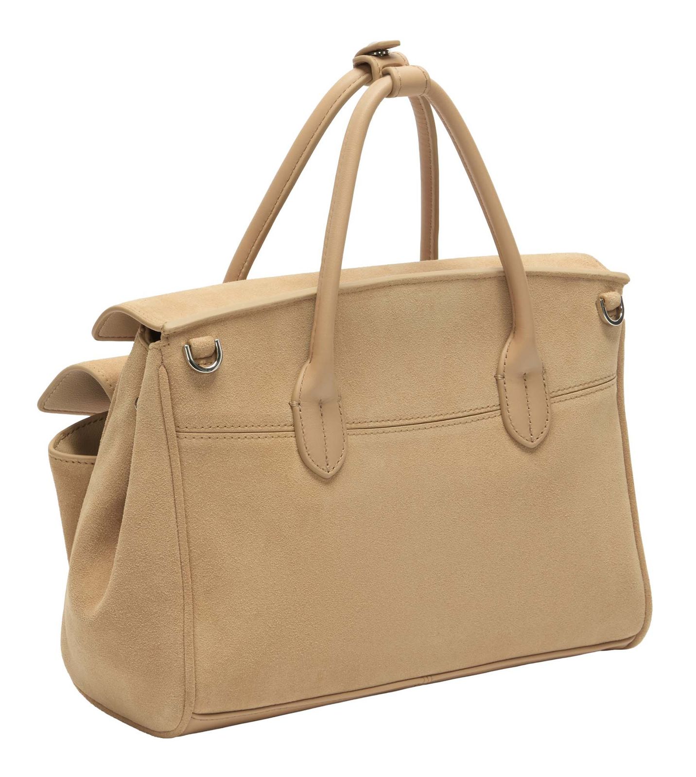 LIEBESKIND BERLIN Satchel Bag M Light Tan Suede LIEBESKIND BERLIN Satchel Bag M Light Tan Suede