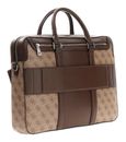 GUESS Milano Laptop Bag M Beige / Cognac