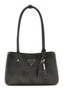 GUESS Meridian II Shoulder Satchel Bag Coal Logo