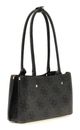 GUESS Meridian II Shoulder Satchel Bag Coal Logo