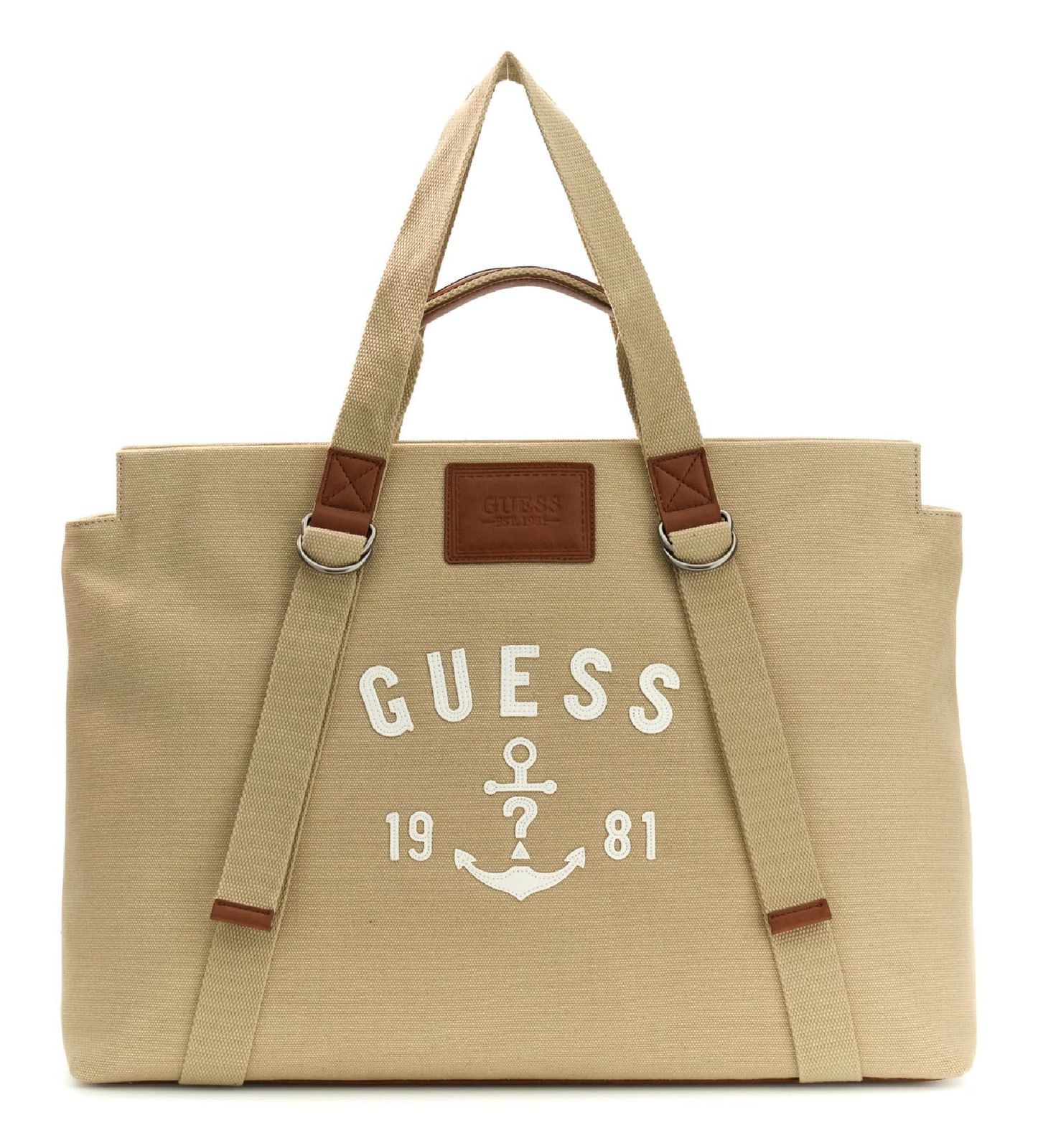 GUESS Oslo Tote Coal Logo