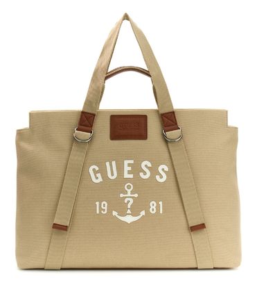 GUESS Oslo Tote Coal Logo
