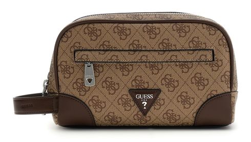 GUESS Milano Small Necessaire Beige / Cognac GUESS Milano Small Necessaire Beige / Cognac