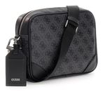 GUESS Milano Crossbody Double Zip Bag Black / Antracite GUESS Milano Crossbody Double Zip Bag Black / Antracite