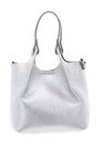 GIANNI CHIARINI Dua Handbag Silver - Clay