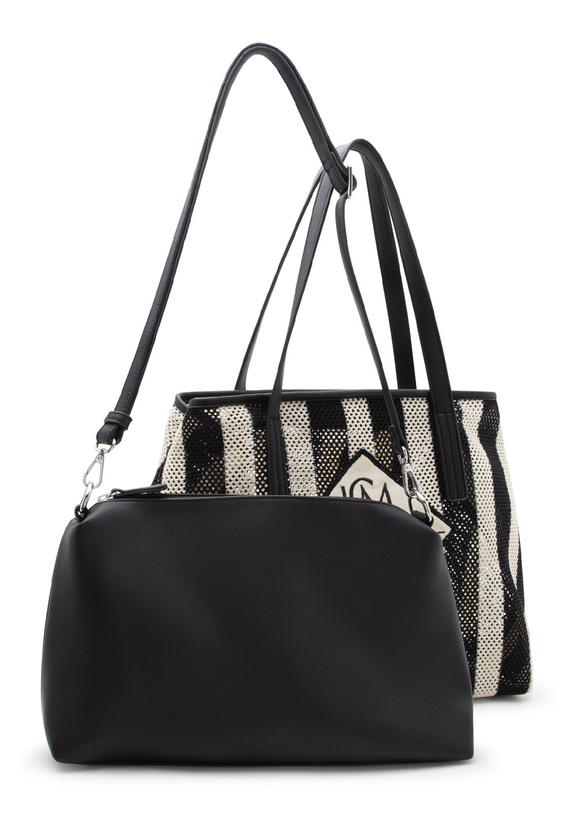 L.CREDI Rima Shopper Black / White L.CREDI Rima Shopper Black / White