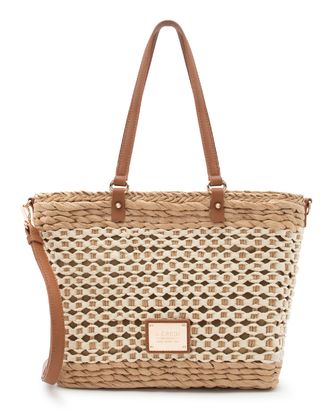 L.CREDI Romina Shopper Beige / Weiss
