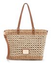 L.CREDI Romina Shopper Beige / Weiss