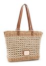 L.CREDI Romina Shopper Beige / Weiss