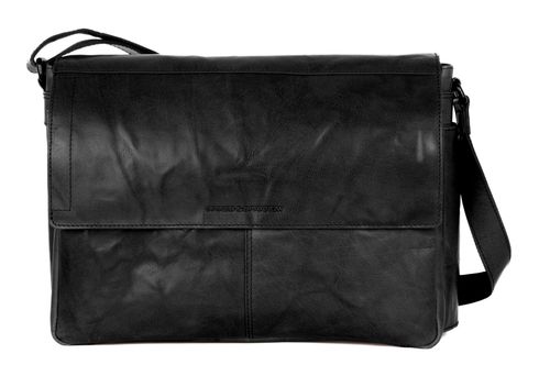 SPIKES & SPARROW Ronn Messenger Bag Black