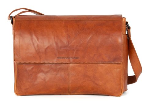 SPIKES & SPARROW Ronn Messenger Bag Brandy