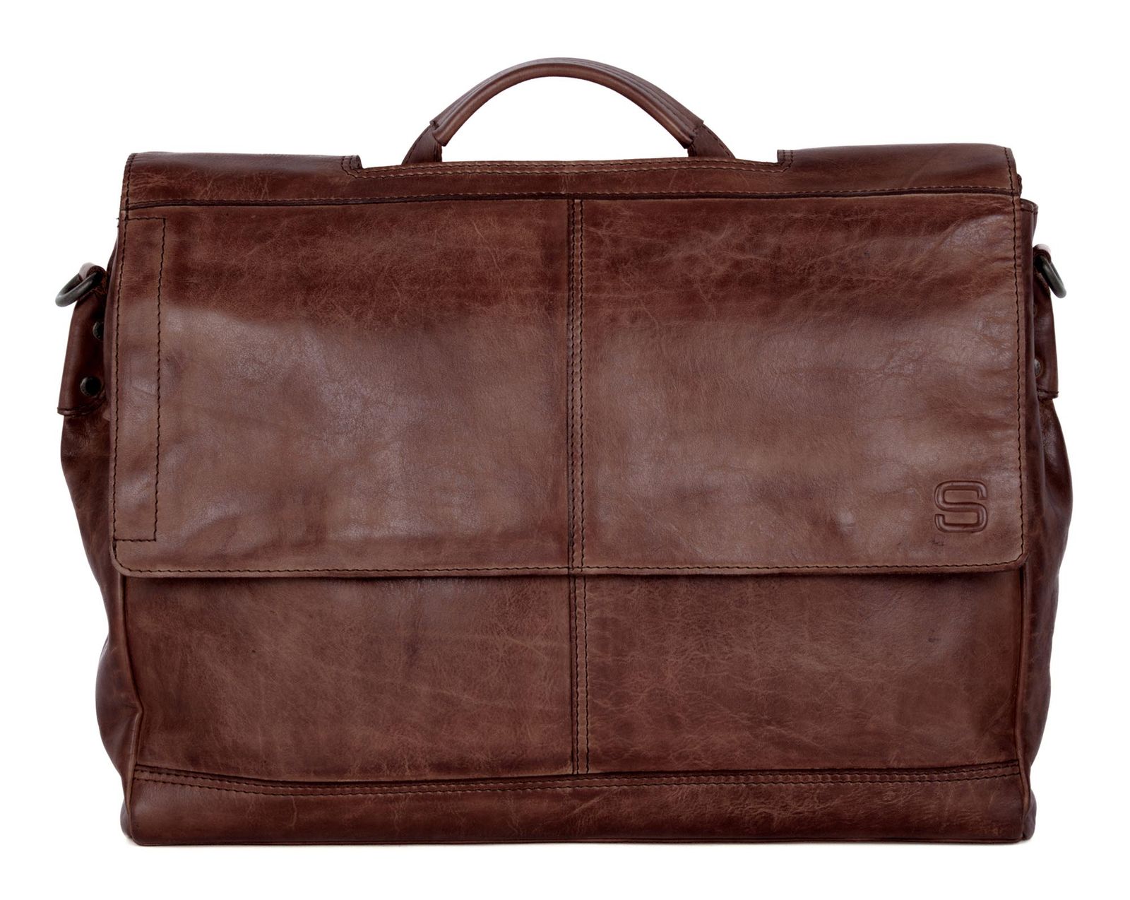 SPIKES & SPARROW Benzo Business Bag 15,6 Dark Brown