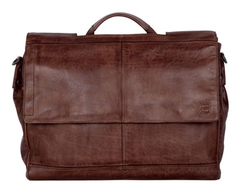 SPIKES & SPARROW Benzo Business Bag 15,6 Dark Brown