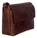 SPIKES & SPARROW Ronn Messenger Bag Dark Brown
