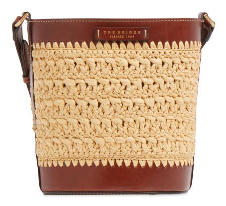 THE BRIDGE Luna Bucket Bag Marrone 14 / Oro THE BRIDGE Luna Bucket Bag Marrone 14 / Oro