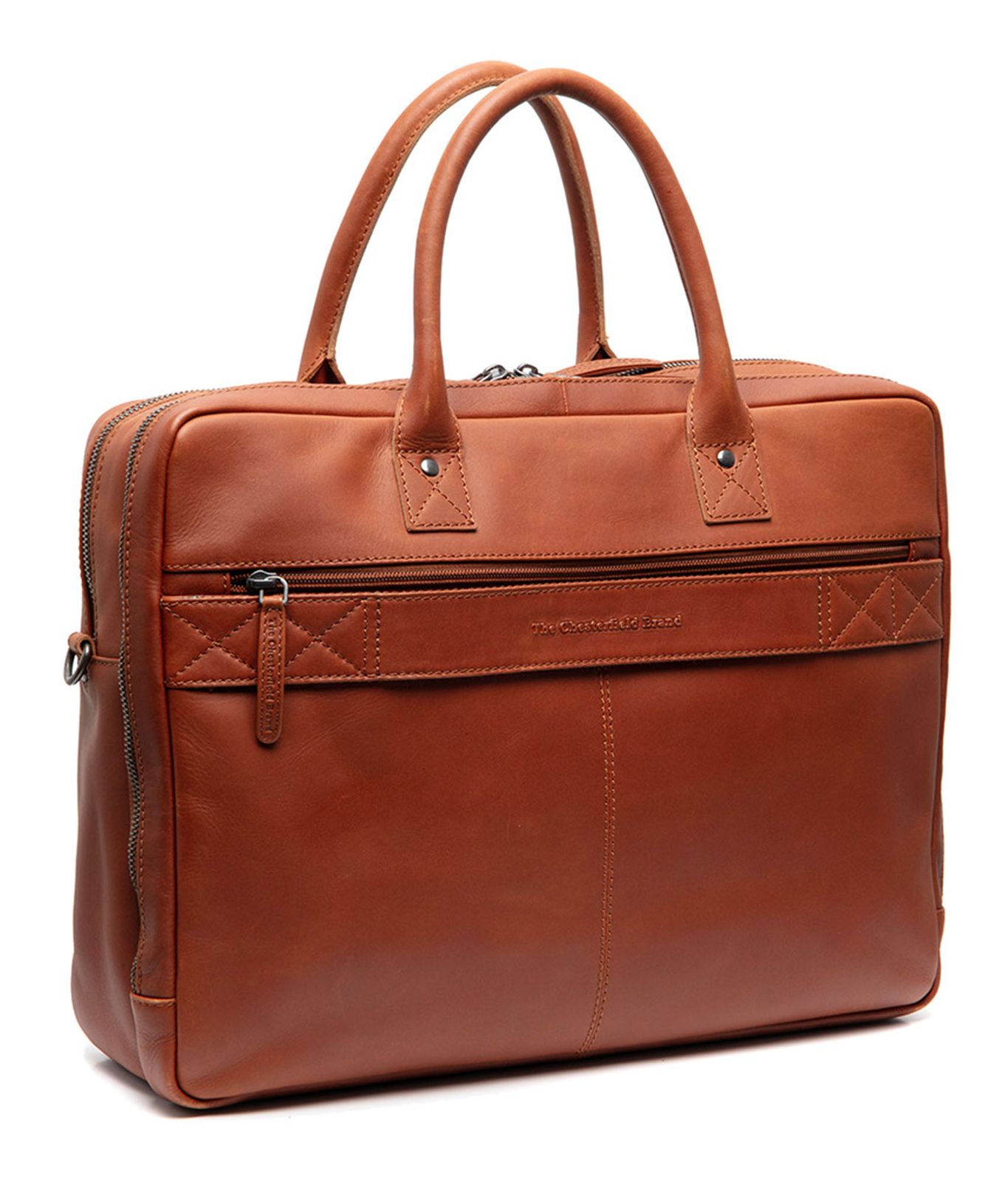The Chesterfield Brand Tacama Leather Laptop Bag Cognac The Chesterfield Brand Tacama Leather Laptop Bag Cognac
