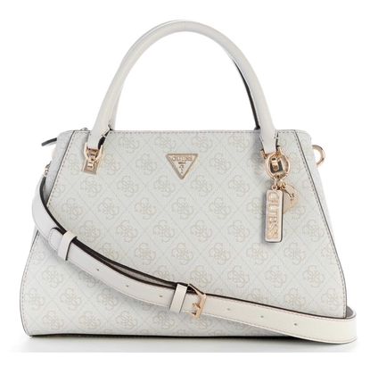 GUESS Noelle II Luxury Satchel Bone Logo