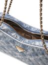 GUESS Giully II Shoulder Satchel Metallic Denim
