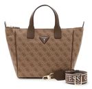 GUESS Follie Small Tote Bag Latte Logo GUESS Follie Small Tote Bag Latte Logo