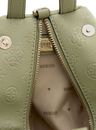 GUESS Anise Top Handle Pouch Sage Logo GUESS Anise Top Handle Pouch Sage Logo