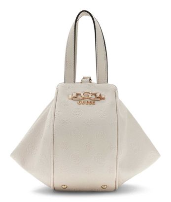 GUESS Anise Top Handle Pouch Stone Logo GUESS Anise Top Handle Pouch Stone Logo