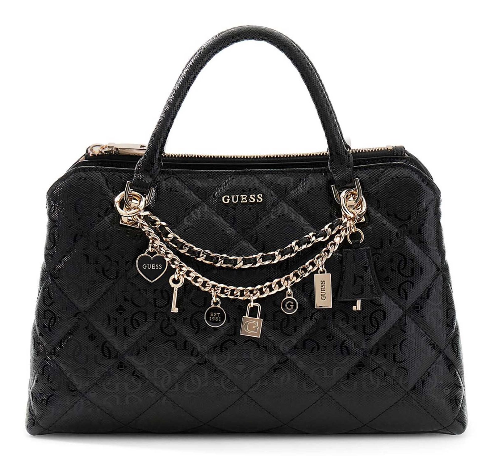 GUESS Libby Two Compartment Tote Black