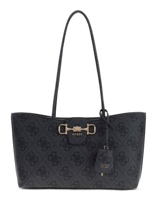 GUESS Janie Logo Girlfriend Carryall Coal Logo