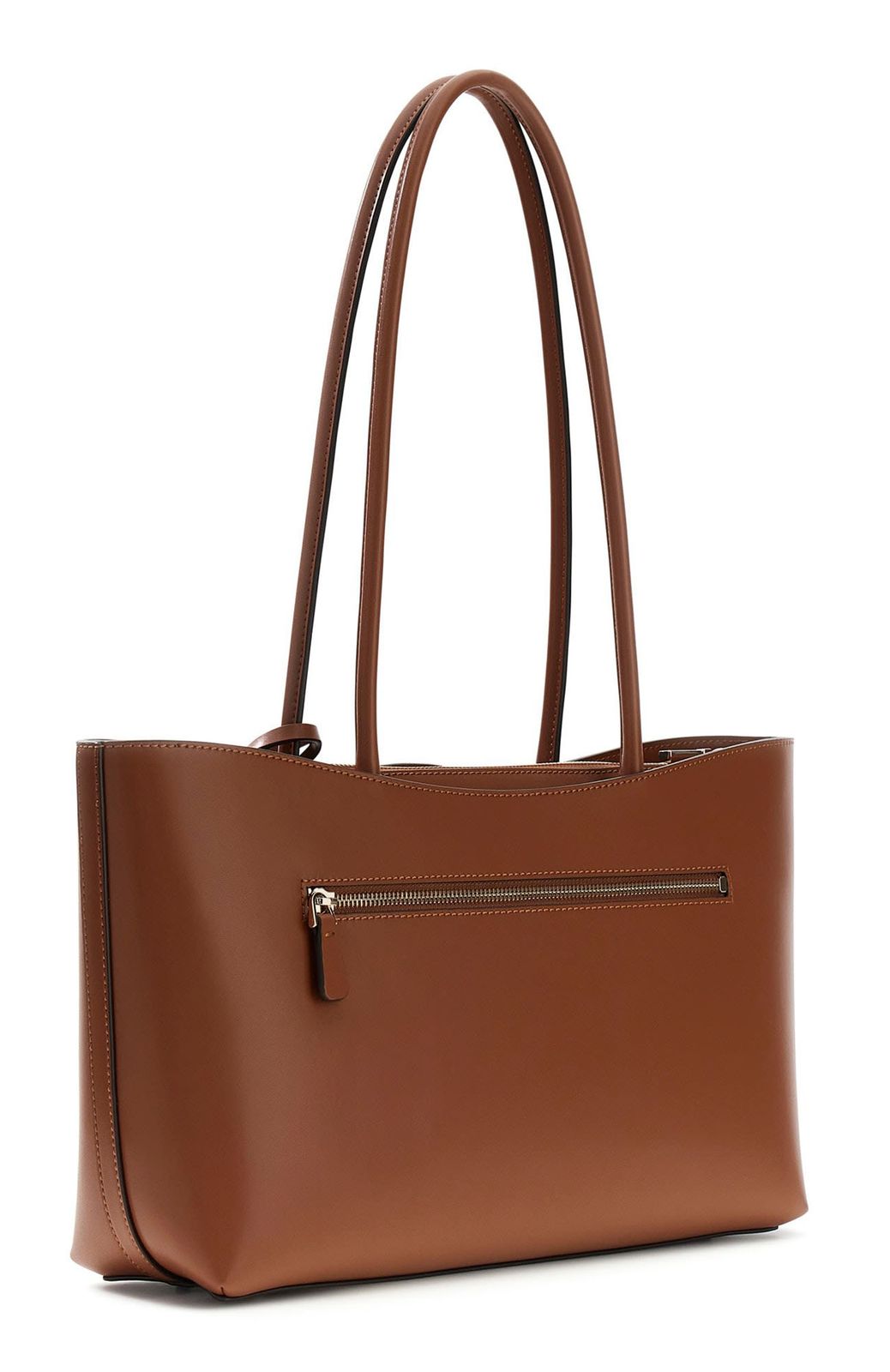 GUESS Janie Logo Girlfriend Carryall Cognac GUESS Janie Logo Girlfriend Carryall Cognac