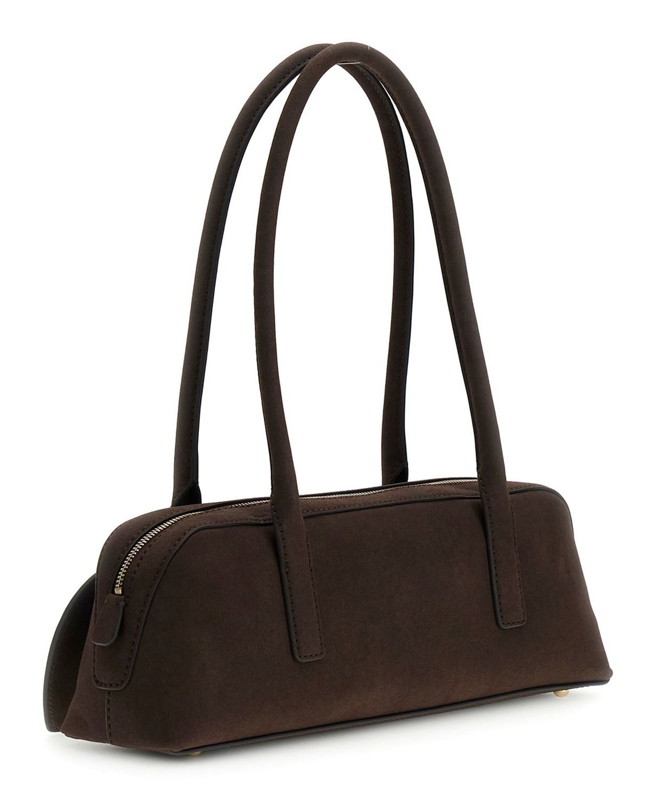 GUESS Isobel Small Shoulder Satchel Espresso GUESS Isobel Small Shoulder Satchel Espresso