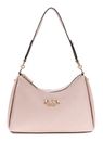 GUESS Anise Double Zip Shoulder Bag Light Rose Logo