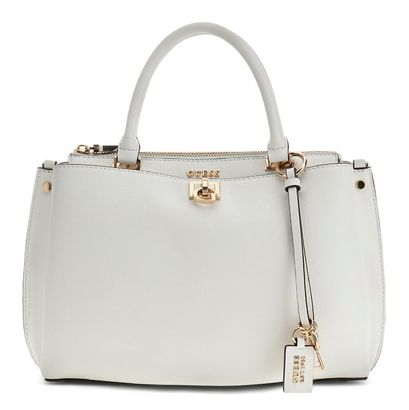GUESS Bianca Girlfriend Satchel White