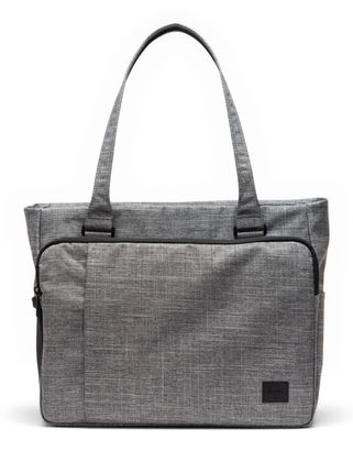 Herschel Kaslo Tote Tech Raven Crosshatch
