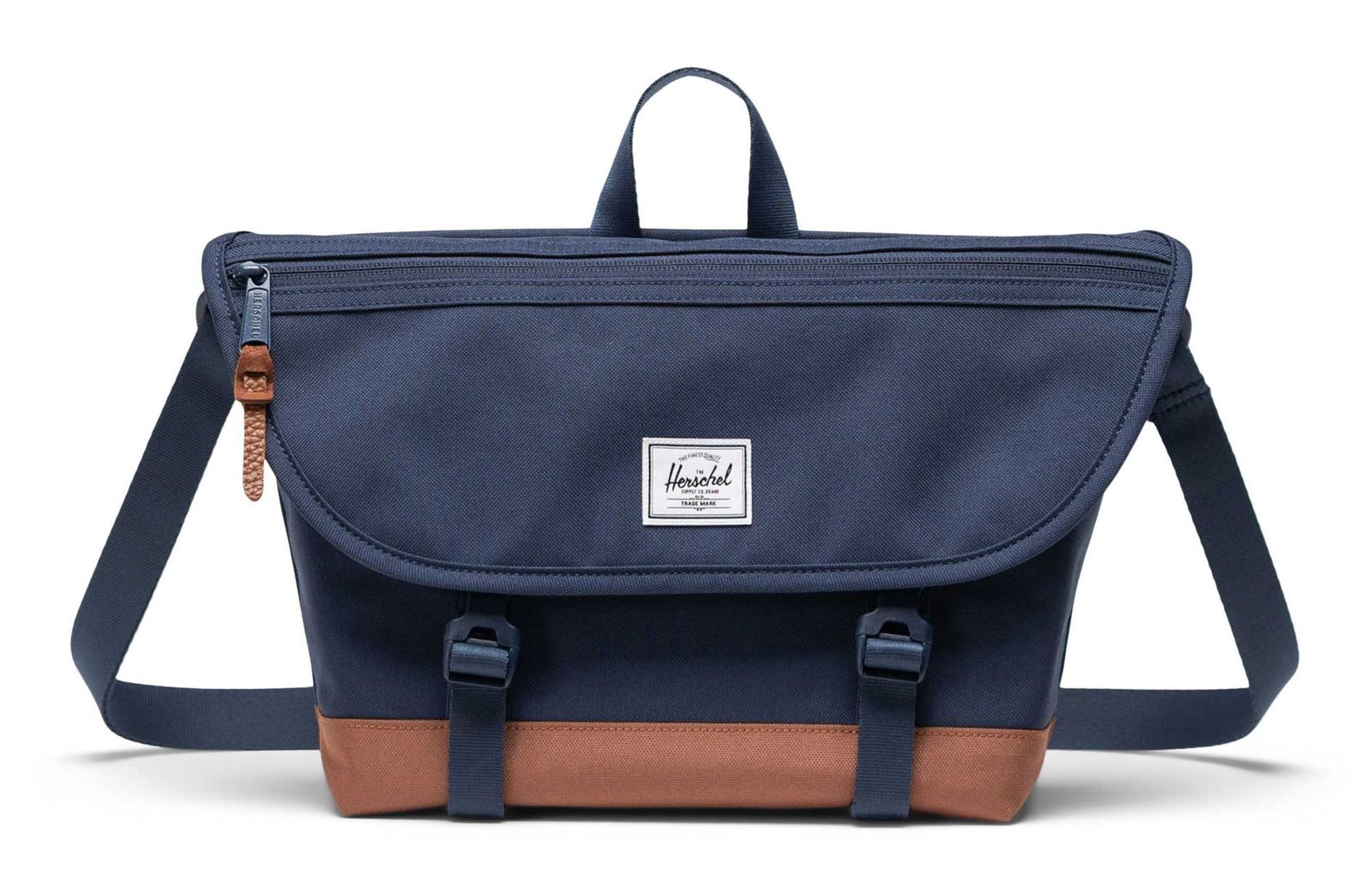 Herschel Cove Messenger S Navy / Saddle Brown