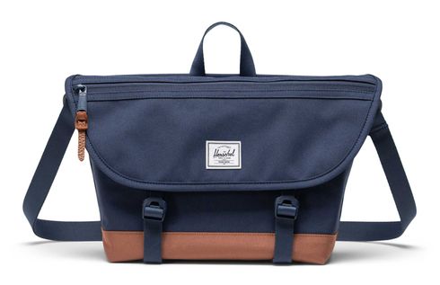 Herschel Cove Messenger S Navy / Saddle Brown