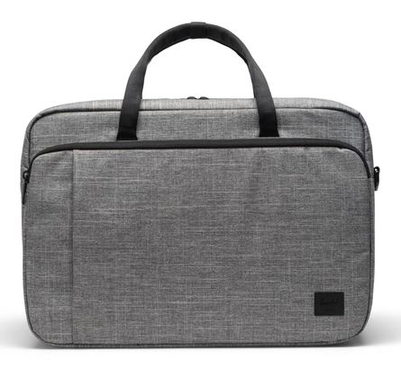 Herschel Bowen Convertible Travel Duffle Tech Raven Crosshatch
