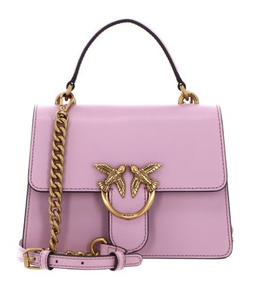 PINKO Love One Top Handle Mini Light S Light Pink + Antique Gold