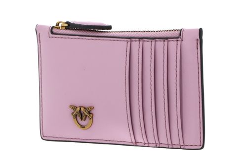 PINKO Airone Cardholder Light Pink + Antique Gold PINKO Airone Cardholder Light Pink + Antique Gold