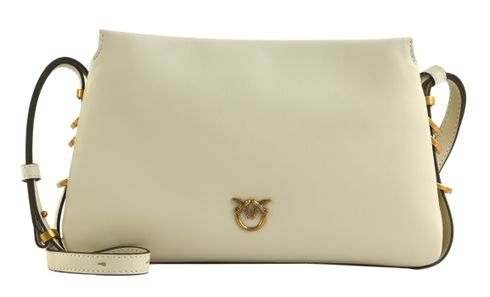 PINKO Triplet Mini Vitello Morbido White - Antique Gold PINKO Triplet Mini Vitello Morbido White - Antique Gold