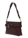 PINKO Belt Bag Mini Vitello Morbido Burgundy Wine - Antique Gold