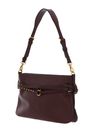 PINKO Belt Bag Mini Vitello Morbido Burgundy Wine - Antique Gold