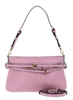 PINKO Belt Bag Mini Vitello Morbido Light Pink + Antique Gold
