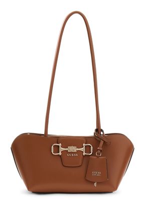 GUESS Janie Shoulder Satchel Bag Cognac GUESS Janie Shoulder Satchel Bag Cognac