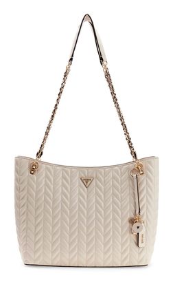 GUESS Cheryl Two Compartment Tote Stone GUESS Cheryl Two Compartment Tote Stone