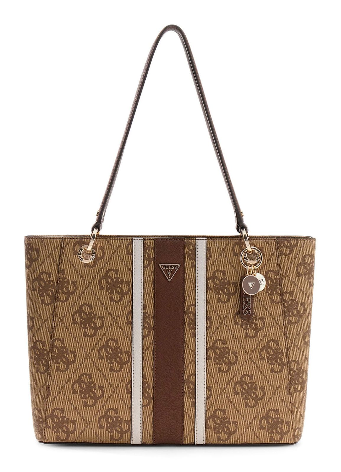 GUESS Noelle II Tote Latte Logo / Brown