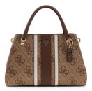 GUESS Noelle II Luxury Satchel Latte Logo / Brown