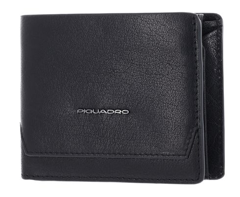 PIQUADRO Solm Men's Wallet Flip Out ID Holder RFID Nero PIQUADRO Solm Men's Wallet Flip Out ID Holder RFID Nero